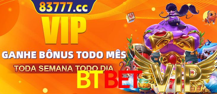 Banner promocional do BTBET oferecendo 100% de recompensas adicionais contínuas para quem fizer o login diário (Daily sign-in), com um mascote de coelho.