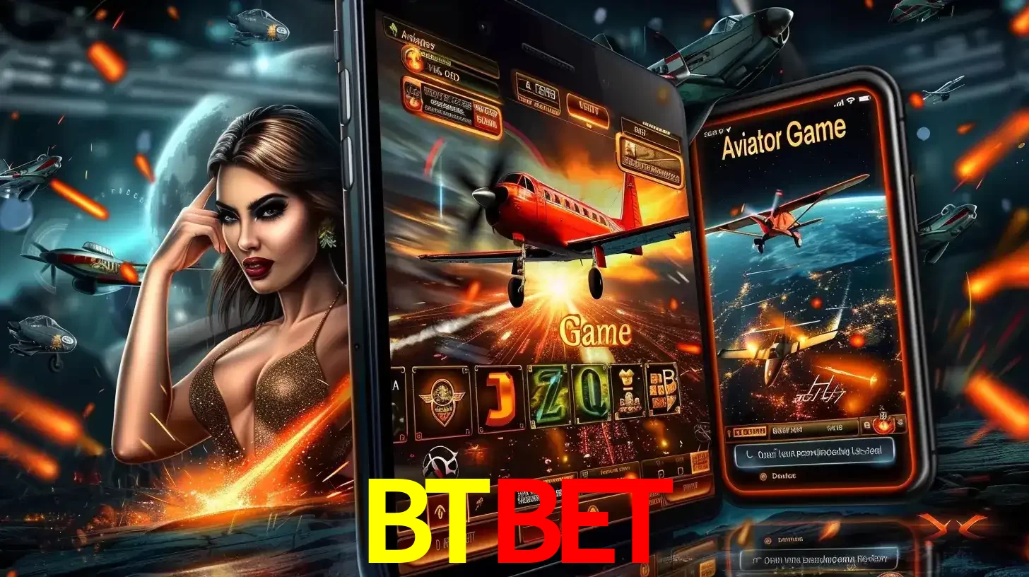Mulher estilosa cercada por telas que exibem a jogabilidade do Aviator, capturando a intensidade e a estratégia deste popular crash game oferecido pelo BTBET.